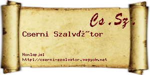 Cserni Szalvátor névjegykártya